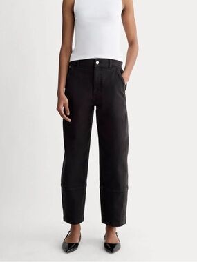 Everlane The Utility Barrel Pant in black Size 6